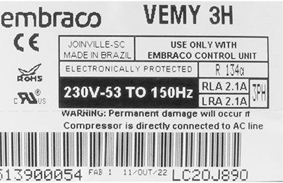 Compressor Thermador 00145918
