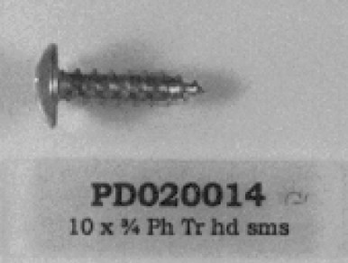 Tornillo autorroscante 10 x 3 4 pulgadas cabeza Phillips truss Viking PD020014