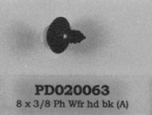 SCREW #8 A X 3 8PH WFR HD BK Viking PD020063
