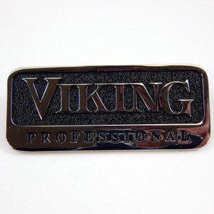 3" LOGO BLACK CHROME Viking PE010142
