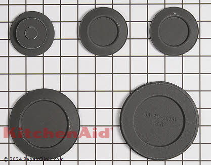 Surface Burner Cap KitchenAid WPW10160229